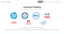 Desktop Screenshot of hardware-reselling.de