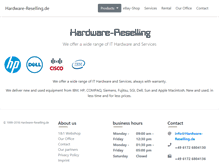 Tablet Screenshot of hardware-reselling.de